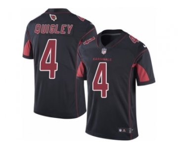 Men's Nike Arizona Cardinals #4 Ryan Quigley Limited Black Rush NFL Jersey