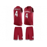 Men's Nike Arizona Cardinals #4 Ryan Quigley Limited Red Tank Top Suit NFL Jersey