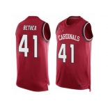 Men's Nike Arizona Cardinals #41 Antoine Bethea Limited Red Player Name & Number Tank Top NFL Jersey