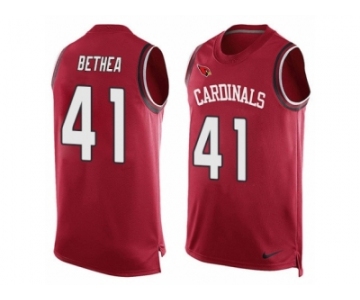 Men's Nike Arizona Cardinals #41 Antoine Bethea Limited Red Player Name & Number Tank Top NFL Jersey