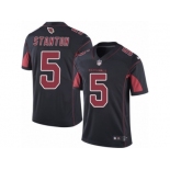 Men's Nike Arizona Cardinals #5 Drew Stanton Limited Black Rush NFL Jersey