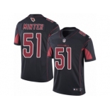 Men's Nike Arizona Cardinals #51 Kevin Minter Limited Black Rush NFL Jersey