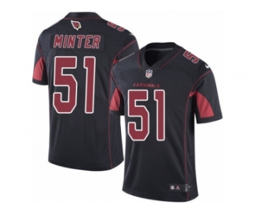 Men's Nike Arizona Cardinals #51 Kevin Minter Limited Black Rush NFL Jersey