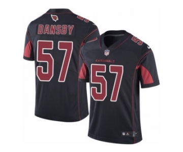 Men's Nike Arizona Cardinals #57 Karlos Dansby Limited Black Rush NFL Jersey