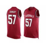 Men's Nike Arizona Cardinals #57 Karlos Dansby Limited Red Player Name & Number Tank Top NFL Jersey