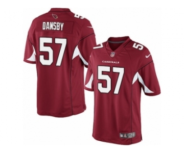 Men's Nike Arizona Cardinals #57 Karlos Dansby Limited Red Team Color NFL Jersey