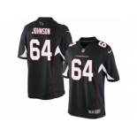 Men's Nike Arizona Cardinals #64 Dorian Johnson Limited Black Alternate NFL Jersey