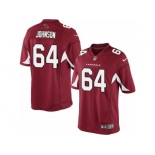 Men's Nike Arizona Cardinals #64 Dorian Johnson Limited Red Team Color NFL Jersey