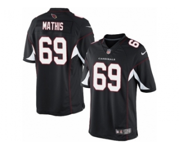 Men's Nike Arizona Cardinals #69 Evan Mathis Limited Black Alternate NFL Jersey