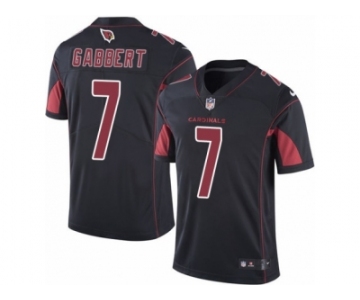 Men's Nike Arizona Cardinals #7 Blaine Gabbert Limited Black Rush NFL Jersey