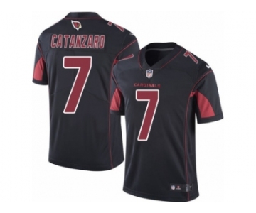 Men's Nike Arizona Cardinals #7 Chandler Catanzaro Limited Black Rush NFL Jersey