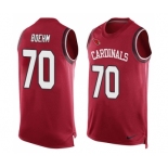 Men's Nike Arizona Cardinals #70 Evan Boehm Limited Red Player Name & Number Tank Top NFL Jersey