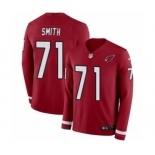 Men's Nike Arizona Cardinals #71 Andre Smith Limited Red Therma Long Sleeve NFL Jersey