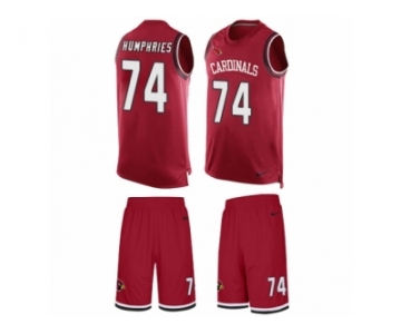 Men's Nike Arizona Cardinals #74 D.J. Humphries Limited Red Tank Top Suit NFL Jersey