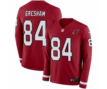 Men's Nike Arizona Cardinals #84 Jermaine Gresham Limited Red Therma Long Sleeve NFL Jersey