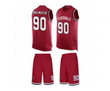 Men's Nike Arizona Cardinals #90 Robert Nkemdiche Limited Red Tank Top Suit NFL Jersey