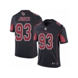 Men's Nike Arizona Cardinals #93 Jarvis Jones Limited Black Rush NFL Jersey