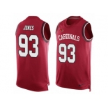 Men's Nike Arizona Cardinals #93 Jarvis Jones Limited Red Player Name & Number Tank Top NFL Jersey