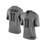 Nike Arizona Cardinals #11 Larry Fitzgerald Gray Gridiron Gray Jersey[Limited]