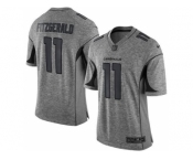 Nike Arizona Cardinals #11 Larry Fitzgerald Gray Gridiron Gray Jersey[Limited]