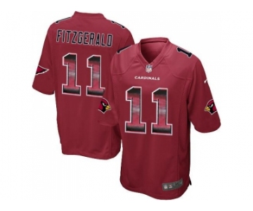 Nike Arizona Cardinals #11 Larry Fitzgerald Red Team Color Men's Stitched NFL Limited Strobe Jersey