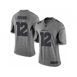 Nike Arizona Cardinals #12 John Brown Gray Gridiron Gray Jersey[Limited]