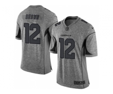 Nike Arizona Cardinals #12 John Brown Gray Gridiron Gray Jersey[Limited]