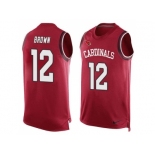 Nike Arizona Cardinals #12 John Brown Red Team Color Men's Stitched NFL Limited Tank Top Jersey