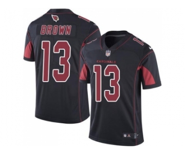 Nike Arizona Cardinals #13 Jaron Brown Black Men's Stitched NFL Limited Rush Jersey