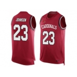 Nike Arizona Cardinals #23 Chris Johnson Red Team Color Men's Stitched NFL Limited Tank Top Jersey