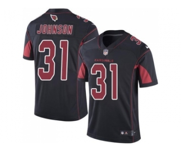 Nike Arizona Cardinals #31 David Johnson Black Men's Stitched NFL Limited Rush Jersey