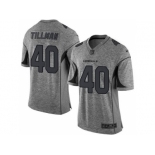 Nike Arizona Cardinals #40 Pat Tillman Gray Gridiron Gray Jersey[Limited]