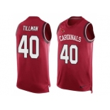 Nike Arizona Cardinals #40 Pat Tillman Red Team Color Men's Stitched NFL Limited Tank Top Jersey