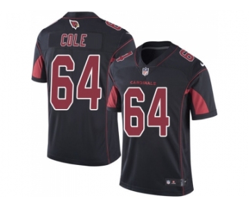 Nike Arizona Cardinals #64 Mason Cole Black Men Stitched NFL Limited Rush Jersey