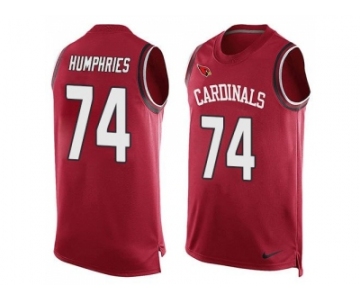 Nike Arizona Cardinals #74 D.J. Humphries Red Team Color Men's Stitched NFL Limited Tank Top Jersey