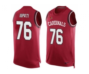 Nike Arizona Cardinals #76 Mike Iupati Red Team Color Men's Stitched NFL Limited Tank Top Jersey