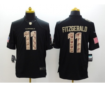 nike nfl jerseys arizona cardinals #11 fitzgerald black[salute to service limited]