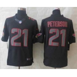 nike nfl jerseys arizona cardinals #21 peterson black[nike impact limited]