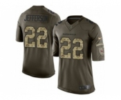 nike nfl jerseys arizona cardinals #22 jefferson army green[nike Limited Salute To Service]