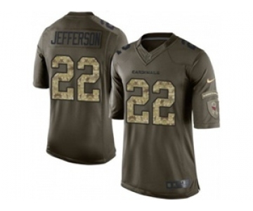 nike nfl jerseys arizona cardinals #22 jefferson army green[nike Limited Salute To Service]