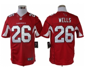 nike nfl jerseys arizona cardinals #26 wells red[nike limited]