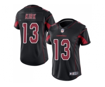 Women Nike Arizona Cardinals #13 Christian Kirk Black Stitched NFL Limited Rush Jersey