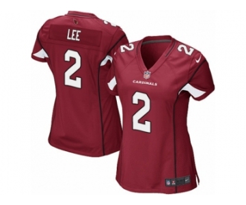 Women Nike Arizona Cardinals #2 Andy Lee Game Red Team Color NFL Jersey