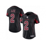 Women Nike Arizona Cardinals #2 Andy Lee Limited Black Rush Vapor Untouchable NFL Jersey