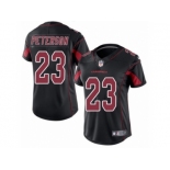 Women Nike Arizona Cardinals #23 Adrian Peterson Limited Black Rush Vapor Untouchable NFL Jersey