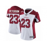 Women Nike Arizona Cardinals #23 Adrian Peterson White Vapor Untouchable Limited Player NFL Jersey