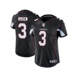 Women Nike Arizona Cardinals #3 Josh Rosen Black Alternate Stitched NFL Vapor Untouchable Limited Jersey