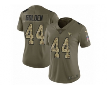 Women Nike Arizona Cardinals #44 Markus Golden Limited Olive Camo 2017 Salute to Service NFL Jersey