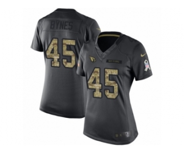 Women Nike Arizona Cardinals #45 Josh Bynes Limited Black 2016 Salute to Service NFL Jersey