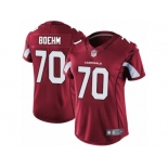 Women Nike Arizona Cardinals #70 Evan Boehm Red Team Color Vapor Untouchable Limited Player NFL Jerse